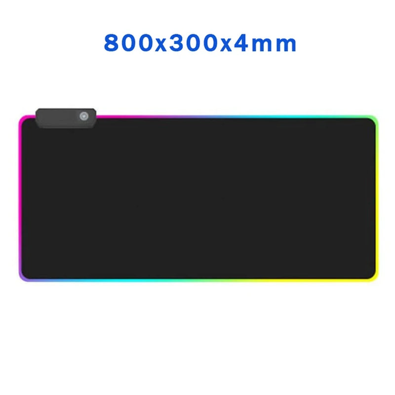 Large Gaming Rgb Mouse Pad Colorful Oversized LED Glowing Mousepad 900X400Mm Luminous Keyboard Mat RGB for Game League of Legend