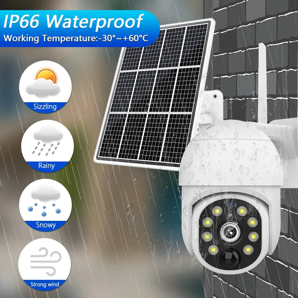 4G Solar Surveillance Camera Waterproof